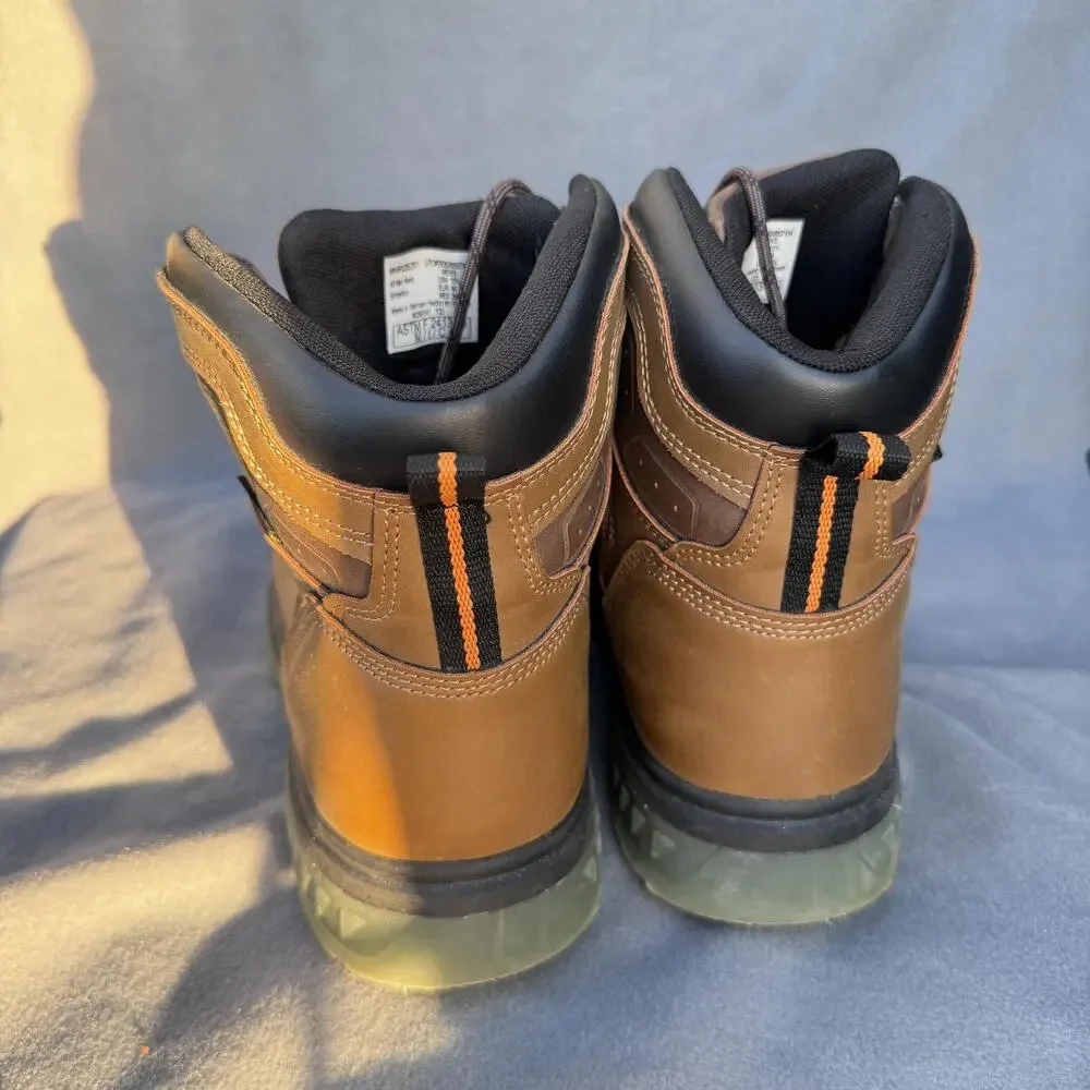 Brahma Boots Mens‎ Size 10.5 Brown Steel Toe ASTM F2413-18 Work Safety Shoes